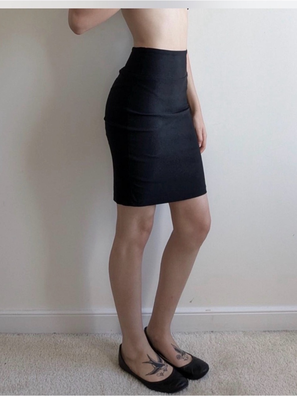 B. Wear by Byer, black pencil skirt size medium like new wide waistband